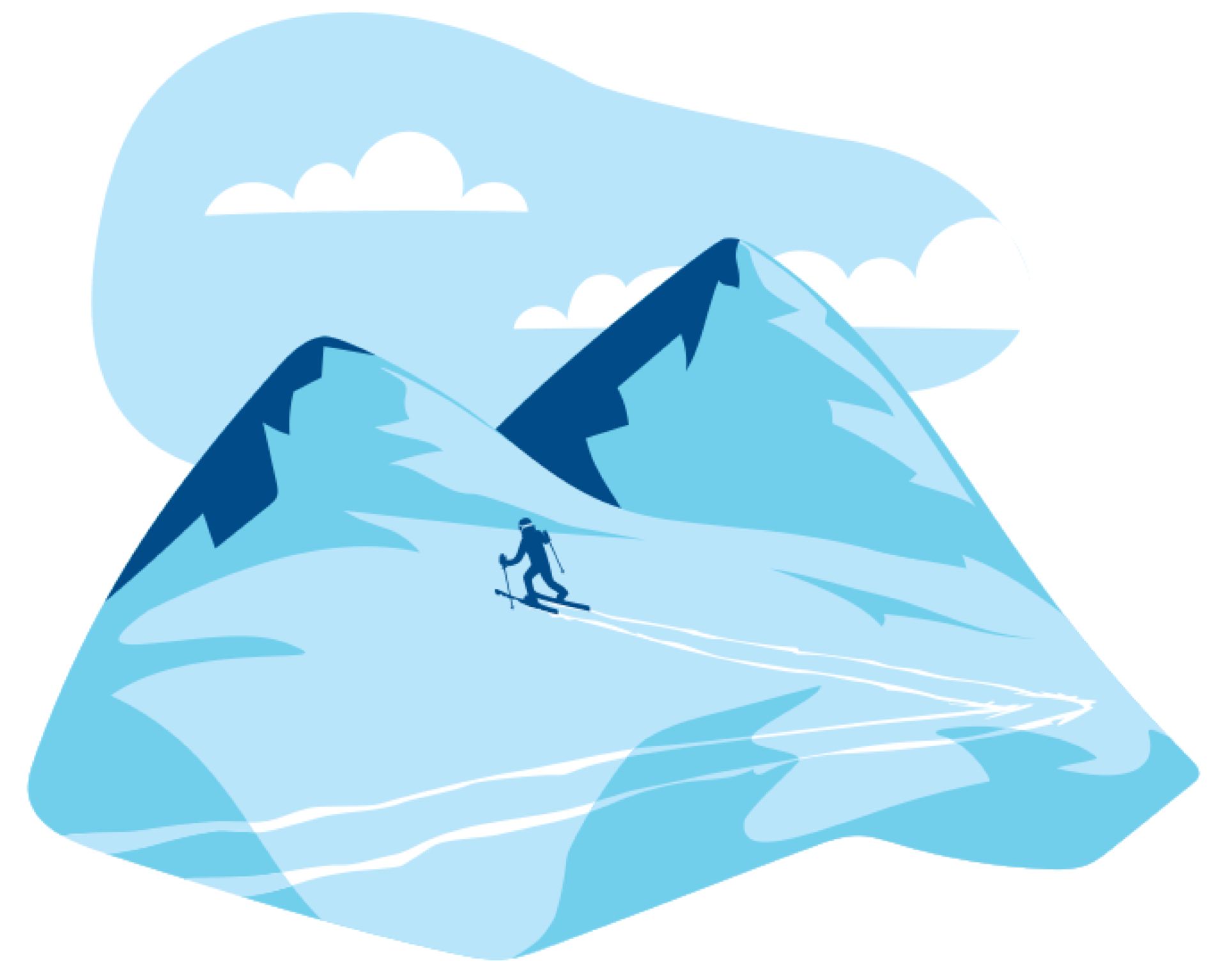 freeride and ski touring with mountains guides of Almaty